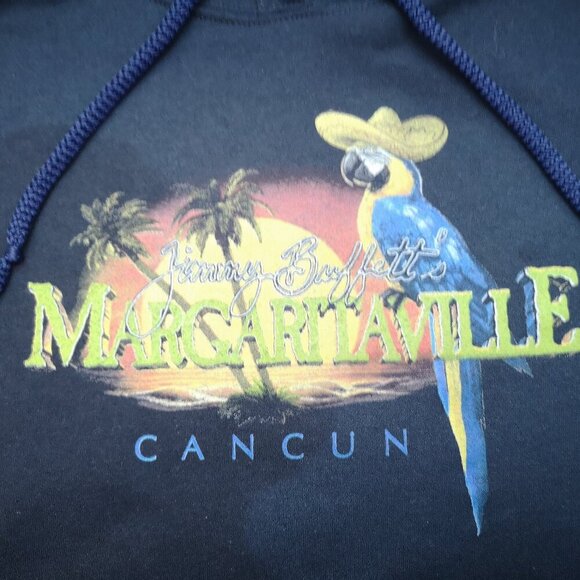 Margaritaville Cancun Jimmy Buffett's Ladies Size Small Navy Fleece Lined Hoodie - Picture 4 of 8